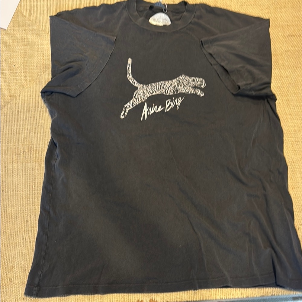 NWT Anine Bing Women’s Walker Tee spotted leopard sz Small